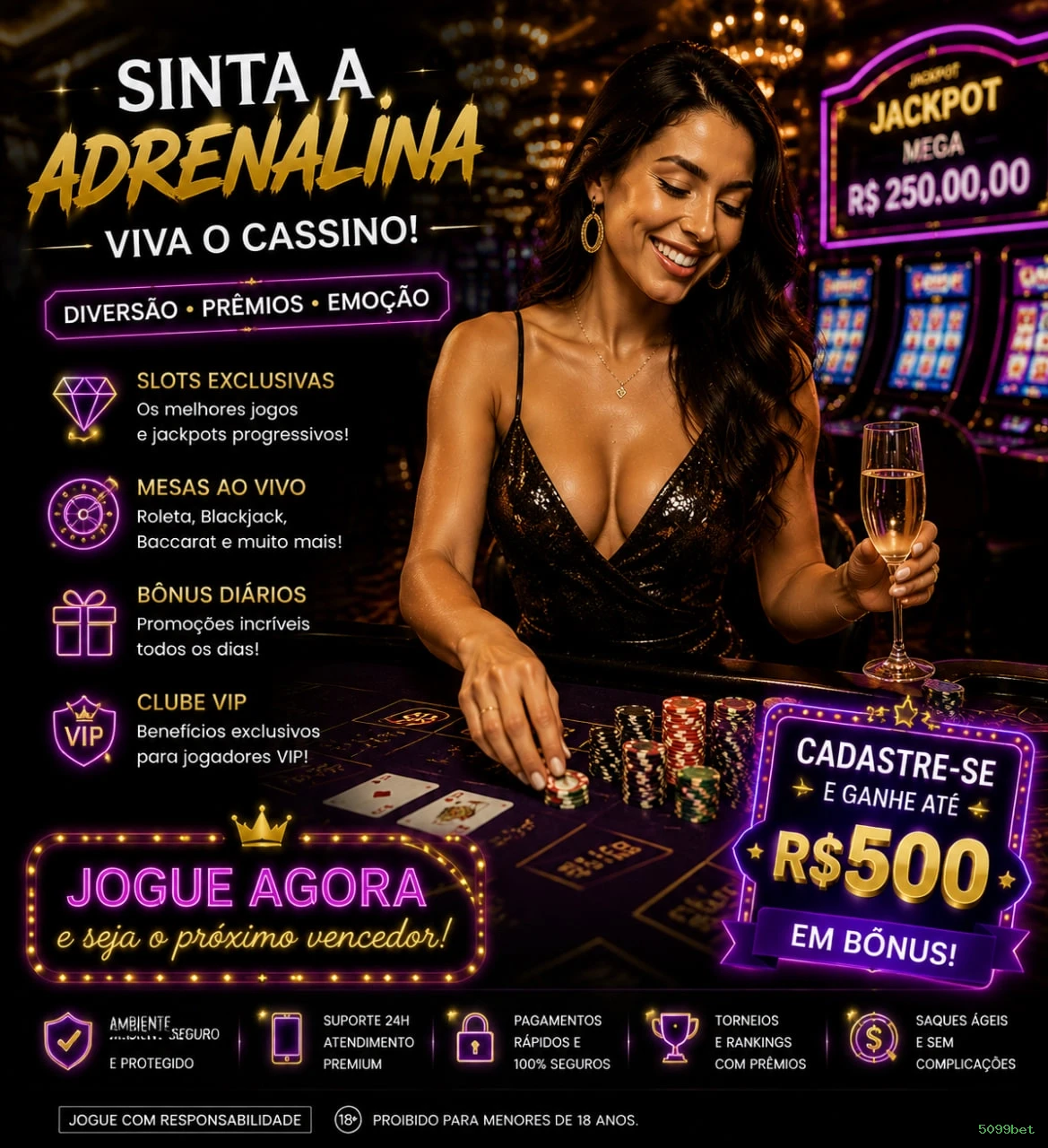 Bônus exclusivos membros VIP 5099bet